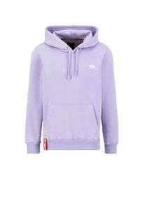 Hoodie Alpha Industries "Basic Hoodie SL", Herren, Gr. L, lila (pale violet), Obermaterial: 80% Baumwolle, 20% Polyester, regular fit, Sweatshirts Hoodie
