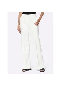 Webhose Heine, Damen, Gr. 50, Normalgr&ouml;&szlig;en, beige (ecru), 94% Polyester, 6% Elasthan, unifarben, lang, Hosen