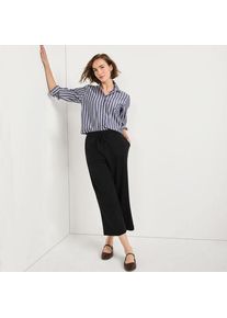 LANDS' END 7/8-Hose SPORT KNIT mit weitem Bein, Damen,  Schwarz, Baumwolle, by Lands' End