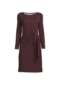 LANDS' END Jerseykleid mit U-Boot-Ausschnitt, Damen,  Rot, Baumwolle Modal, by Lands' End