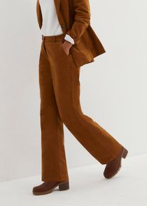 bonprix Cordhose aus Bio-Baumwolle mit Stretch, braun, Gr.46, Circular Collection &ndash; Mit Bio-Baumwolle f&uuml;r den Recycling-Kreislauf designed, aus Cord