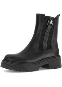 Chelseaboots Gabor "Chelsea Boot", Damen, Gr. 37,5, schwarz, Schuhe Chelseaboots