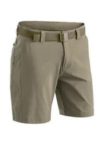 Funktionsshorts Maier Sports "Nil Short M", Herren, Gr. 56, Normalgr&ouml;&szlig;en, beige (dunkelbeige), 90% Polyamid, 10% Elasthan, Hosen, Herren Shorts, kurze Wanderhose, Outdoorhose 4 Taschen, Regular Fit