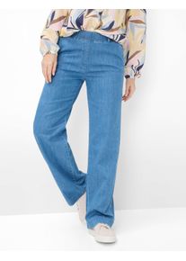 Raphaela by Brax Damen Marlenehose Style PAM FLARED BLEACHED, denim hellblau, Gr. 40