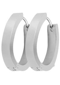 Adelia&acute;s Paar Creolen ADELIA ́S "Damen Ohrringe &ndash; Creole aus Edelstahl", Damen, Gr. Damen, Edelstahl, silber, Ohrringe, Perfekt zum Verschenken an besondere Menschen