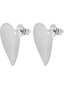 Adelia&acute;s Paar Ohrh&auml;nger ADELIA ́S "Damen Ohrringe &ndash; Ohrstecker Herz aus 925 Silber", Damen, Gr. Damen, Silber 925 (Sterlingsilber), silber, Ohrringe, Perfekt zum Verschenken an besondere Menschen