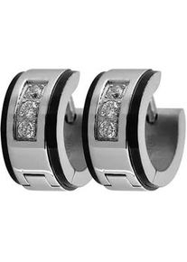 Adelia&acute;s Klappcreolen ADELIA ́S "Damen Ohrringe &ndash; Klappcreole aus Edelstahl", Damen, Gr. Damen, Edelstahl, wei&szlig;, Ohrringe Klappcreolen, Sch&ouml;ne Geschenkidee zum Geburtstag