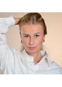 Adelia&acute;s Klappcreolen ADELIA ́S "Damen Ohrringe &ndash; Klappcreole aus Edelstahl", Damen, Gr. Damen, Edelstahl, schwarz, Ohrringe Klappcreolen, Ideal als Geschenk &ndash; dezent und elegant