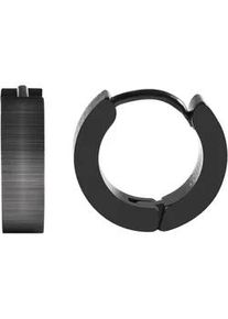 Adelia&acute;s Klappcreolen ADELIA ́S "Unisex Ohrringe &ndash; Klappcreole aus Edelstahl", Damen, Gr. Unisex, Edelstahl, schwarz, Ohrringe Klappcreolen, Ideal als Geschenk f&uuml;r besondere Anl&auml;sse