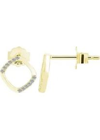 Adelia&acute;s Paar Ohrh&auml;nger ADELIA ́S "Damen Ohrringe &ndash; Ohrstecker aus 925 Silber", Damen, Gr. Damen, Silber 925 (Sterlingsilber), gold, Ohrringe, Ideal als Geschenk f&uuml;r besondere Anl&auml;sse