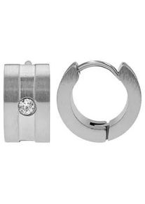 Adelia&acute;s Klappcreolen ADELIA ́S "Damen Ohrringe &ndash; Klappcreole aus Edelstahl", Damen, Gr. Damen, Edelstahl, silber, Ohrringe Klappcreolen, Ein stilvolles Geschenk f&uuml;r besondere Momente