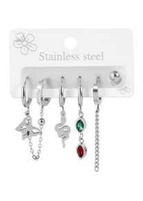 Adelia&acute;s Paar Ohrh&auml;nger ADELIA ́S "Damen Ohrringe &ndash; Ohrstecker aus Edelstahl", Damen, Gr. Damen, Edelstahl, silber, Ohrringe, Zum Verschenken &ndash; ideal zum einen besonderen Tag