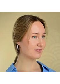 Adelia&acute;s Paar Creolen ADELIA ́S "Damen Ohrringe &ndash; Creole aus Edelstahl", Damen, Gr. Damen, Edelstahl, silber, Ohrringe, Ideal als Geschenk f&uuml;r besondere Anl&auml;sse