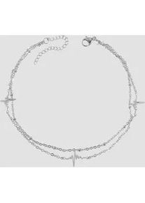 Adelia&acute;s Armband ADELIA ́S "Damen Armband &ndash; Herz aus Edelstahl 24 cm", silber, Armb&auml;nder, Damen, 24cm, Edelstahl, Armband, Geschenkidee: zeitlos und vielseitig