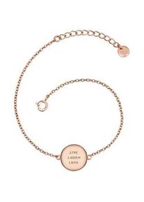 Glanzst&uuml;cke M&uuml;nchen Gliederarmband GLANZST&Uuml;CKE M&Uuml;NCHEN "G270", ros&eacute;gold, Armb&auml;nder, Damen, Silber 925 (Sterlingsilber), Gliederarmband, aus Sterling Silber