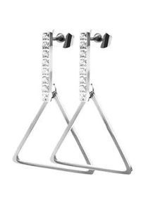 Adelia&acute;s Paar Ohrh&auml;nger ADELIA ́S "Damen Ohrringe aus Edelstahl mit Strass", Damen, Gr. Damen, Edelstahl, silber, Ohrringe, Ideal als Geschenk f&uuml;r besondere Anl&auml;sse