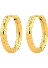 Adelia&acute;s Klappcreolen ADELIA ́S "Damen Ohrringe &ndash; Klappcreole aus Edelstahl", Damen, Gr. Damen, Edelstahl, gold, Ohrringe Klappcreolen, Ideal als Geschenk &ndash; dezent und elegant