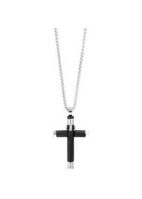 Adelia&acute;s Kette ohne Anh&auml;nger ADELIA ́S "Unisex Halskette mit Anh&auml;nger &ndash; Kreuz aus Edelstahl", schwarz, Halsketten, Damen, 60cm, Edelstahl, Zum Verschenken an Menschen, die Ihnen am Herzen liegen