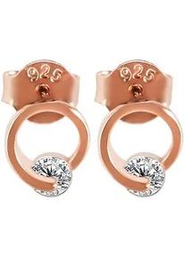 Adelia&acute;s Paar Ohrh&auml;nger ADELIA ́S "Damen Ohrringe &ndash; Ohrstecker aus 925 Silber mit Zirkonia", Damen, Gr. Damen, Silber 925 (Sterlingsilber), gold, Ohrringe, Geschenkidee: zeitlos und vielseitig