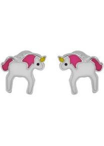 Adelia&acute;s Paar Ohrh&auml;nger ADELIA ́S "M&auml;dchen Ohrringe &ndash; Ohrstecker Einhorn aus 925 Silber mit Emaille", M&auml;dchen, Gr. M&auml;dchen, Silber 925 (Sterlingsilber), silber, Ohrringe, Zum Verschenken an Menschen, die Ihnen am Herzen liegen
