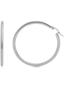 Adelia&acute;s Klappcreolen ADELIA ́S "Damen Ohrringe &ndash; Klappcreole aus Edelstahl", Damen, Gr. Damen, Edelstahl, silber, Ohrringe Klappcreolen, Ein Geschenk, das Freude macht