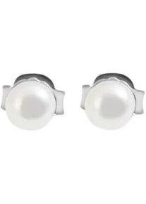 Adelia&acute;s Paar Ohrh&auml;nger ADELIA ́S "Damen Ohrringe &ndash; Ohrstecker aus 925 Silber mit S&uuml;&szlig;wasserperle", Damen, Gr. Damen, Silber 925 (Sterlingsilber), silber, Ohrringe, Perfekt zum Verschenken an besondere Menschen