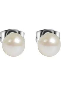 Adelia&acute;s Paar Ohrh&auml;nger ADELIA ́S "Damen Ohrringe &ndash; Ohrstecker aus Edelstahl mit S&uuml;&szlig;wasserperle", Damen, Gr. Damen, Edelstahl, silber, Ohrringe, Ein stilvolles Geschenk f&uuml;r besondere Momente