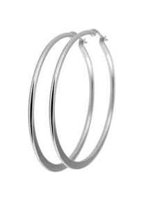 Adelia&acute;s Paar Creolen ADELIA ́S "Damen Ohrringe &ndash; Creole aus Edelstahl", Damen, Gr. Damen, Edelstahl, silber, Ohrringe, Ideal als Geschenk zum Geburtstag