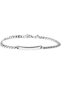 Adelia&acute;s Armband ADELIA ́S "Unisex Armband &ndash; Panzerarmband aus Edelstahl 22,5 cm", silber, Armb&auml;nder, Damen, 22cm, Edelstahl, Armband, Ein kleines Geschenk mit gro&szlig;er Wirkung