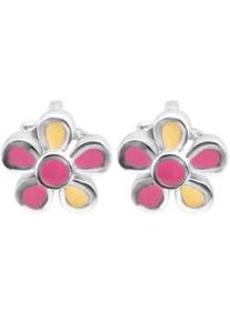 Adelia&acute;s Paar Ohrh&auml;nger ADELIA ́S "M&auml;dchen Ohrringe &ndash; Ohrstecker aus 925 Silber mit Emaille", M&auml;dchen, Gr. M&auml;dchen, Silber 925 (Sterlingsilber), silber, Ohrringe, Perfekt zum Verschenken an besondere Menschen