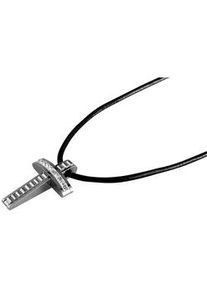 Adelia&acute;s Kette ohne Anh&auml;nger ADELIA ́S "Damen Halskette aus Edelstahl mit Zirkonia 50 cm", schwarz, Halsketten, Damen, 50cm, Edelstahl, Perfekt als Geschenk zum einen besonderen Tag