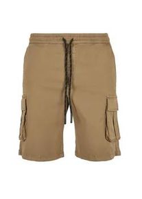 Stoffhose Urban Classics "Urban Classics Herren Drawstring Cargo Shorts", Herren, Gr. S, US-Gr&ouml;&szlig;en, schwarzsand, 98% Baumwolle, 2% Elasthan, unifarben, normal, Hosen Stoffhose