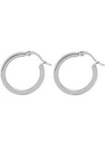 Adelia&acute;s Klappcreolen ADELIA ́S "Damen Ohrringe &ndash; Klappcreole aus Edelstahl", Damen, Gr. Damen, Edelstahl, silber, Ohrringe Klappcreolen, Zum Verschenken &ndash; passend f&uuml;r viele Anl&auml;sse