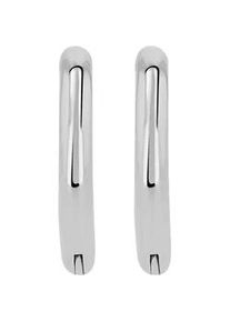 Adelia&acute;s Klappcreolen ADELIA ́S "Unisex Ohrringe &ndash; Klappcreole aus Titan", Damen, Gr. Unisex, Titan, silber, Ohrringe Klappcreolen, Ideal als Geschenk &ndash; dezent und elegant