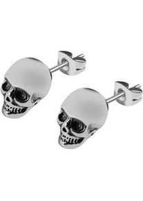 Adelia&acute;s Paar Ohrh&auml;nger ADELIA ́S "Unisex Ohrringe &ndash; Ohrstecker Totenkopf aus Edelstahl", Damen, Gr. Unisex, Edelstahl, silber, Ohrringe, Perfekt als Geschenk f&uuml;r besondere Menschen