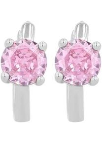 Adelia&acute;s Klappcreolen ADELIA ́S "Damen Ohrringe &ndash; Klappcreole aus 925 Silber mit Zirkonia", Damen, Gr. Damen, Silber 925 (Sterlingsilber), silber, Ohrringe Klappcreolen, Ein stilvolles Geschenk f&uuml;r besondere Momente