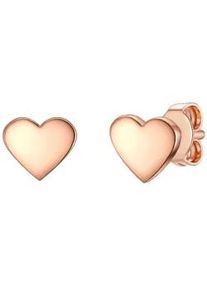 Paar Ohrstecker EASTSIDE "Set: ES368", ros&eacute;gold, Ohrringe, Damen, 7,1, Edelstahl, in Herz-Form
