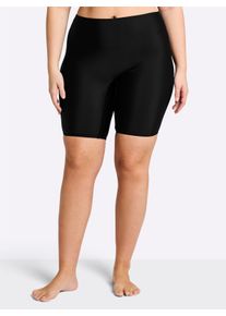 sheego Gro&szlig;e Gr&ouml;&szlig;en Badehose in Radler-Optik, Rundum-Dehnbund, schwarz, Gr&ouml;&szlig;e 50 - Damen