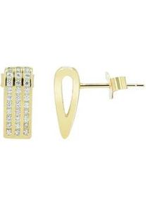 Adelia&acute;s Paar Ohrh&auml;nger ADELIA ́S "Damen Ohrringe &ndash; Ohrstecker aus 925 Silber", Damen, Gr. Damen, Silber 925 (Sterlingsilber), gold, Ohrringe, Ein kleines Geschenk mit gro&szlig;er Wirkung