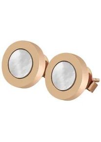 Adelia&acute;s Paar Ohrh&auml;nger ADELIA ́S "Damen Ohrringe &ndash; Ohrstecker aus Edelstahl mit Perlmutt", Damen, Gr. Damen, Edelstahl, gold, Ohrringe, Zum Verschenken &ndash; ideal zum Jubil&auml;um