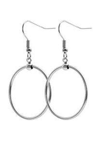 Adelia&acute;s Paar Ohrh&auml;nger ADELIA ́S "Damen Ohrringe &ndash; Ohrh&auml;nger aus Edelstahl", Damen, Gr. Damen, Edelstahl, silber, Ohrringe, Ideal zum Verschenken &ndash; schlicht und stilvoll