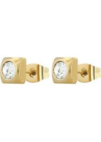 Adelia&acute;s Paar Ohrh&auml;nger ADELIA ́S "Damen Ohrringe &ndash; Ohrstecker aus Edelstahl mit Strass Steinchen", Damen, Gr. Damen, Edelstahl, gold, Ohrringe, Zum Verschenken an Menschen, die Ihnen am Herzen liegen