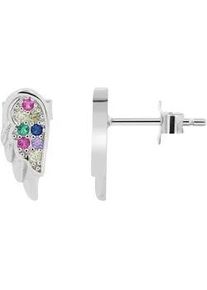 Adelia&acute;s Paar Ohrh&auml;nger ADELIA ́S "Damen Ohrringe &ndash; Ohrstecker Fl&uuml;gel aus 925 Silber mit Zirkonia", Damen, Gr. Damen, Silber 925 (Sterlingsilber), silber, Ohrringe, Ein Geschenk, das Freude macht