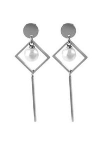 Adelia&acute;s Paar Ohrh&auml;nger ADELIA ́S "Damen Ohrringe &ndash; Ohrstecker aus Edelstahl mit Perle", Damen, Gr. Damen, Edelstahl, silber, Ohrringe, Zum Verschenken &ndash; ideal zum Valentinstag