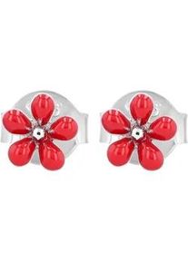 Adelia&acute;s Paar Ohrh&auml;nger ADELIA ́S "M&auml;dchen Ohrringe &ndash; Ohrstecker Blume aus 925 Silber mit Emaille", M&auml;dchen, Gr. M&auml;dchen, Silber 925 (Sterlingsilber), silber, Ohrringe, Ideal als Geschenk &ndash; dezent und elegant