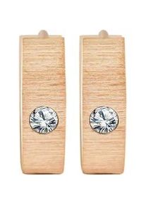 Adelia&acute;s Paar Creolen ADELIA ́S "Damen Ohrringe &ndash; Creole aus Edelstahl mit Strass Steinchen", Damen, Gr. Damen, Edelstahl, gold, Ohrringe, Ein Geschenk, das Freude macht