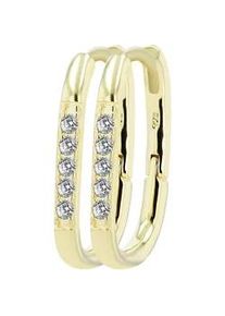 Adelia&acute;s Paar Ohrh&auml;nger ADELIA ́S "Damen Ohrringe aus 925 Silber", Damen, Gr. Damen, Silber 925 (Sterlingsilber), gold, Ohrringe, Sch&ouml;ne Geschenkidee zum Jubil&auml;um