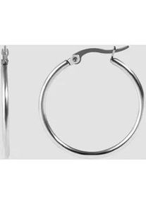 Adelia&acute;s Paar Creolen ADELIA ́S "Damen Ohrringe &ndash; Creole aus Edelstahl", Damen, Gr. Damen, Edelstahl, silber, Ohrringe, Zum Verschenken &ndash; ideal zum Jubil&auml;um