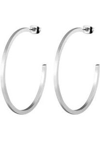 Adelia&acute;s Paar Creolen ADELIA ́S "Damen Ohrringe &ndash; Creole aus Edelstahl", Damen, Gr. Damen, Edelstahl, silber, Ohrringe, Ein stilvolles Geschenk f&uuml;r besondere Momente