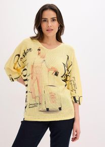 bonprix Pullover, gelb, Gr.40/42 (M), sommerlicher Pullover